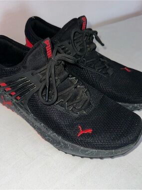 Puma Men's Athletic Running Shoes - Black/Red